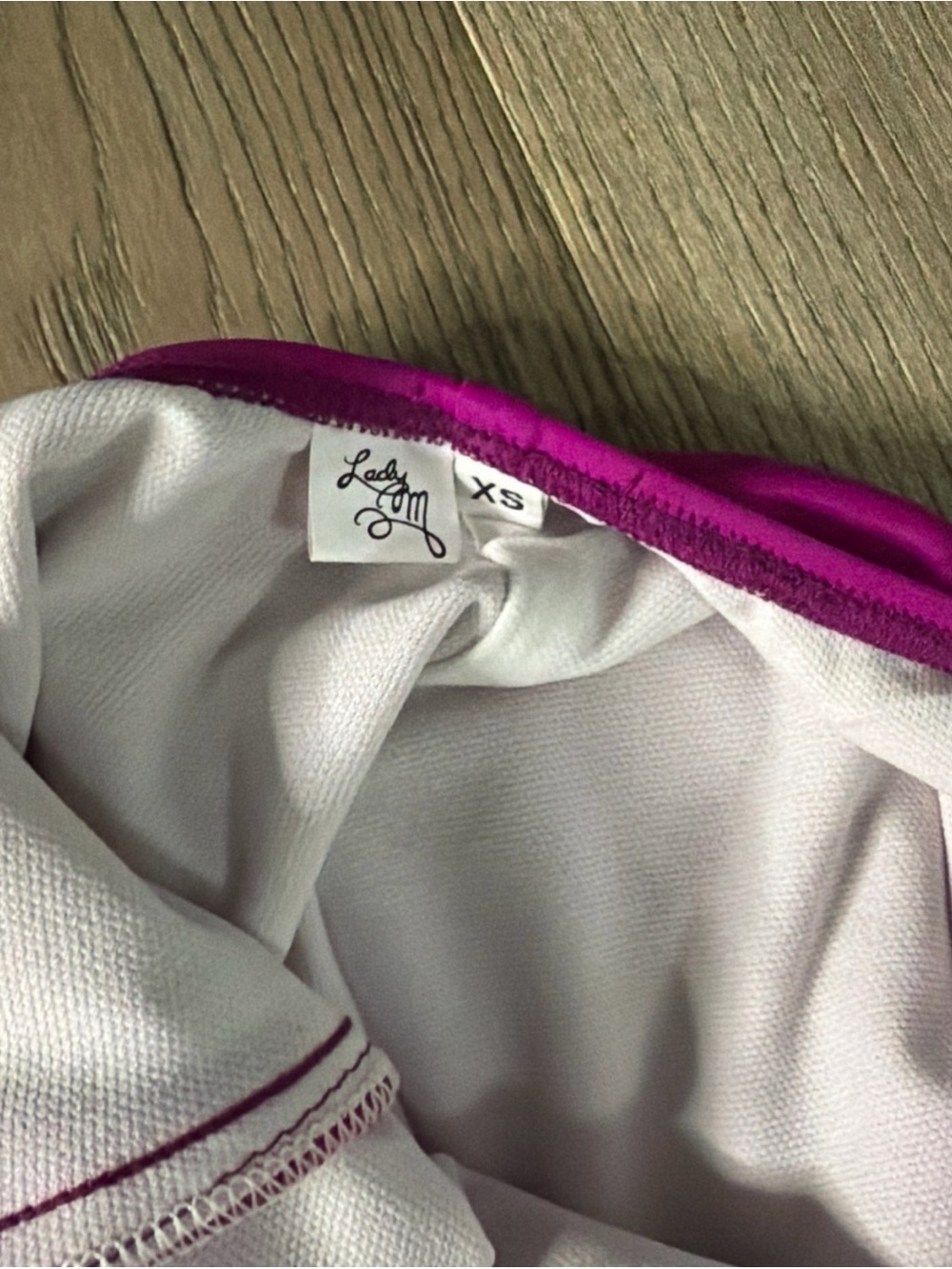 Magenta Pageant Rhinestone One-Piece Swimsuit - Picture 5 of 5